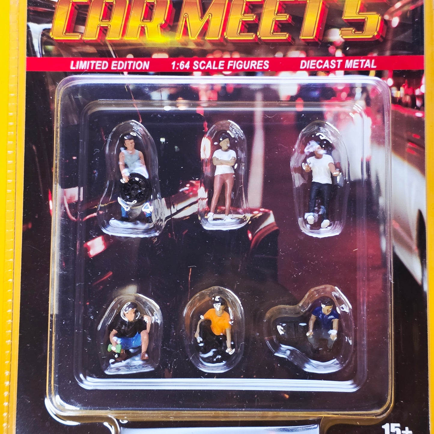 AMERICAN DIORAMA FIGURAS CAR MEET