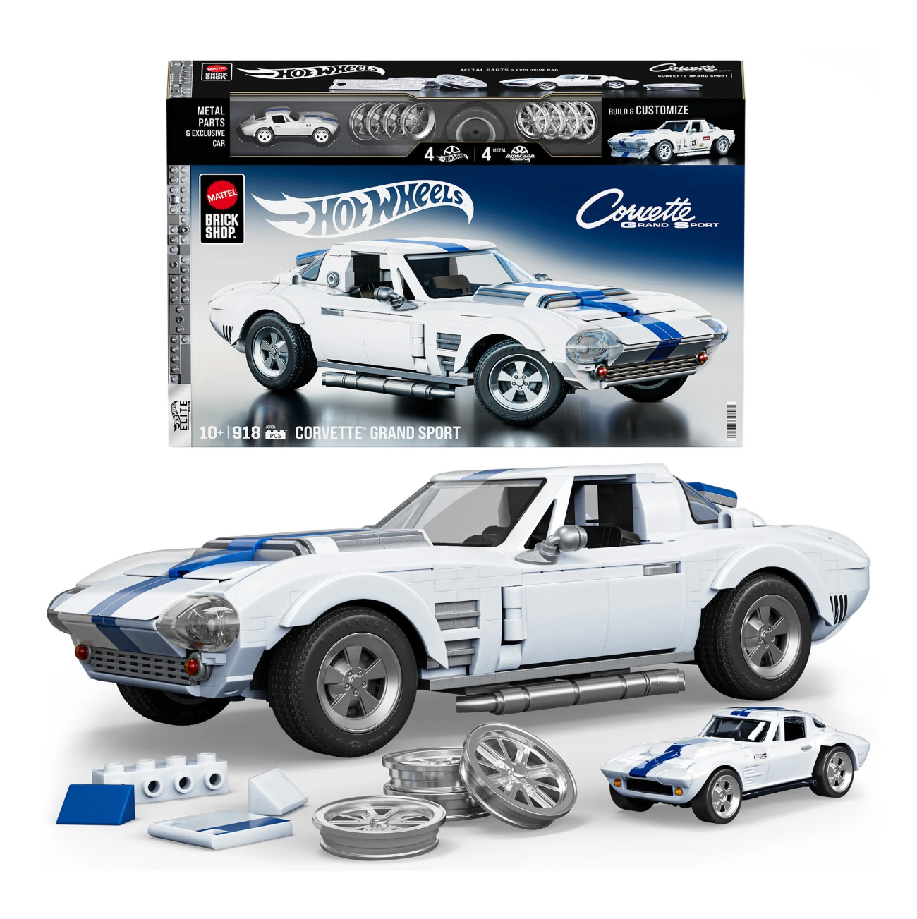 CORVETTE GRAND SPORT LINEA BRICKS HOTWHEELS
