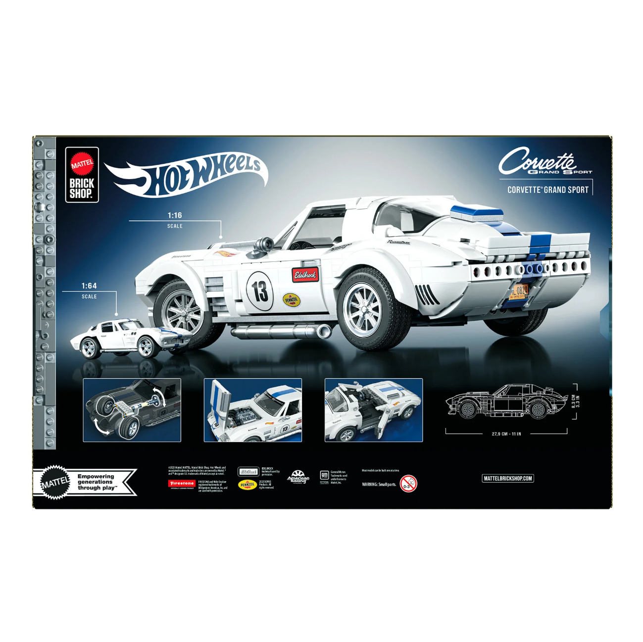 CORVETTE GRAND SPORT LINEA BRICKS HOTWHEELS