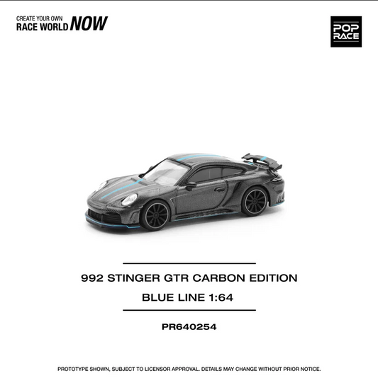 PORSCHE 992 STINGER GTR CARBON EDITION BLUE LINE