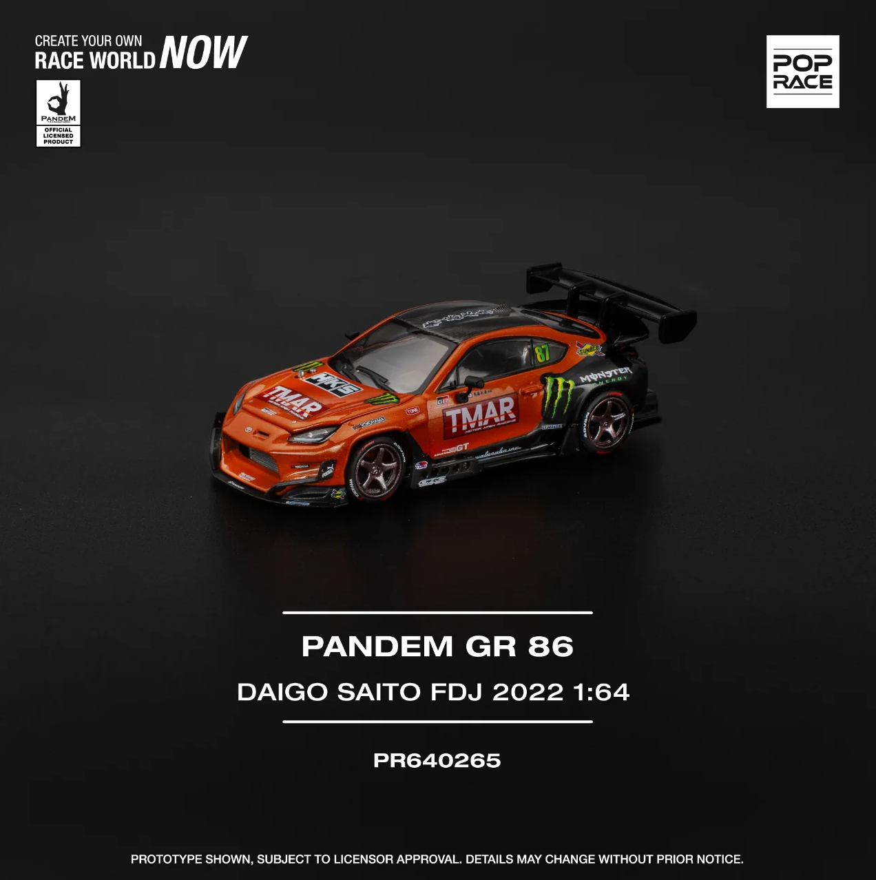 TOYOTA GR86 DAIGO SAITO FORMULA DRIFT JAPAN 2022 PANDEM