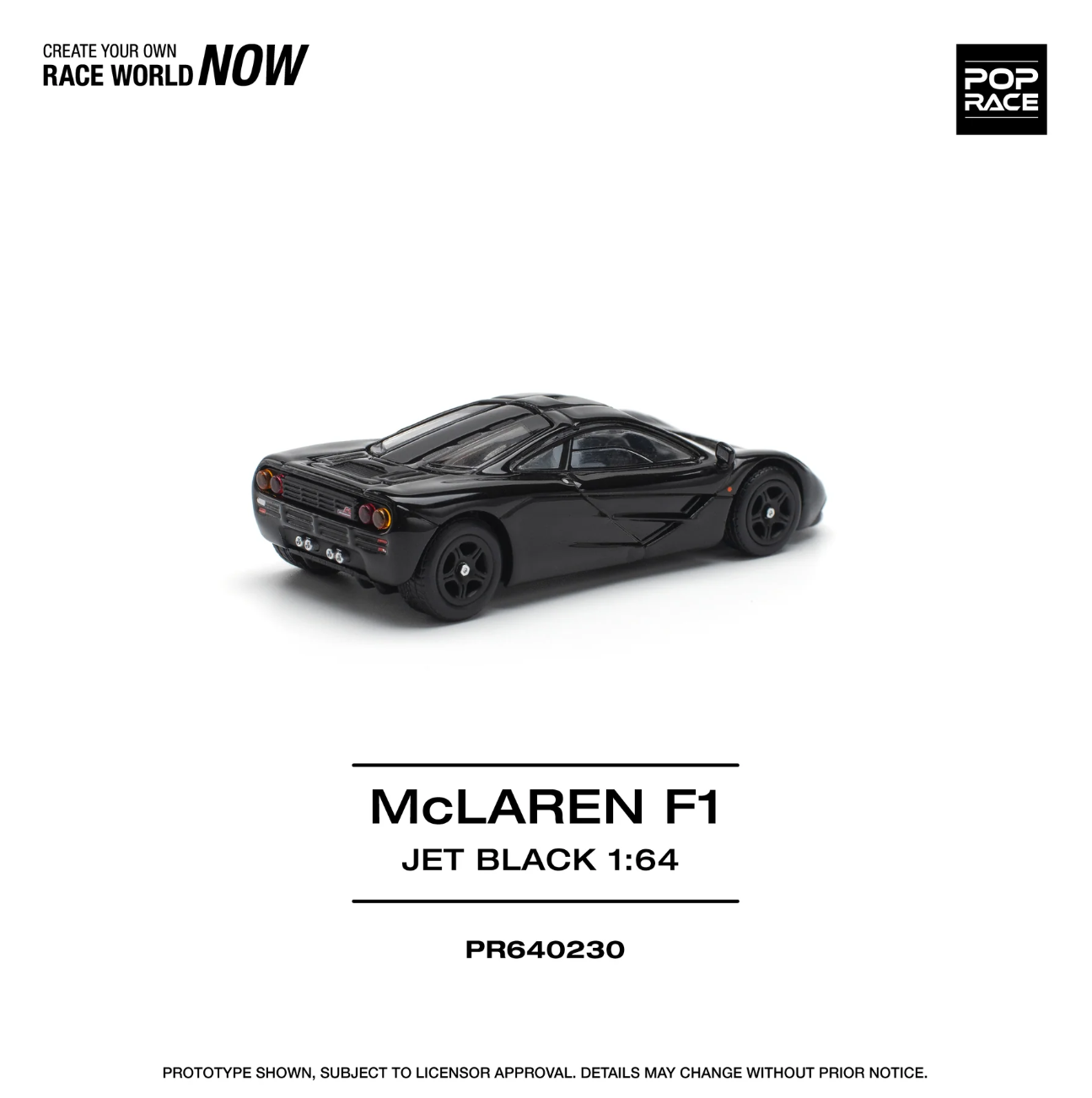 MCLAREN F1 JET BLACK