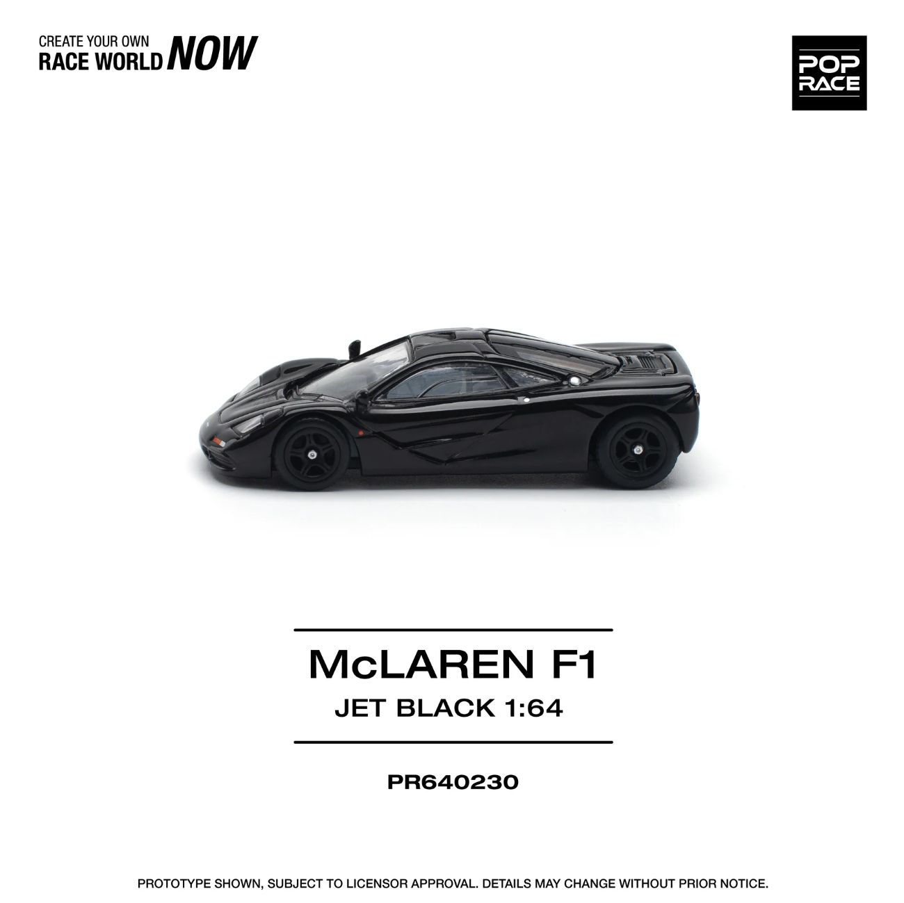MCLAREN F1 JET BLACK